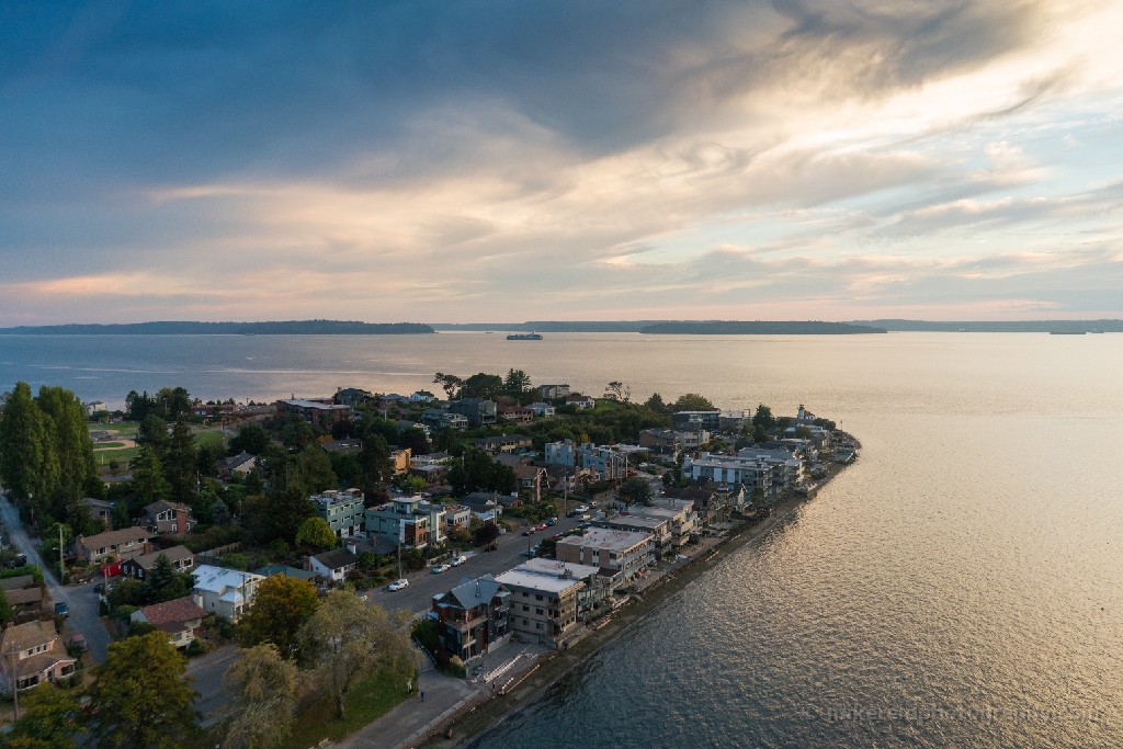 Aerial Photography Alki Beach